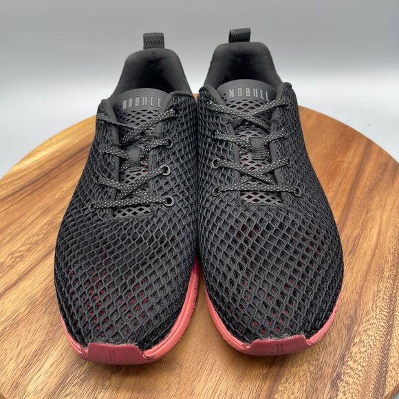 Nobull Mesh Runner Mens Size 13 Red Black Running Sneakers - Picture 2 of 8